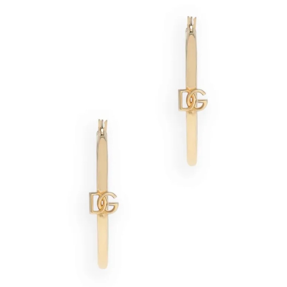 ❌SOLD❌Dolce & Gabbana DG logo charm hoop earring - Picture 3 of 9